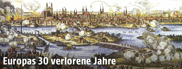 Historische Zeichnung von Magdeburg