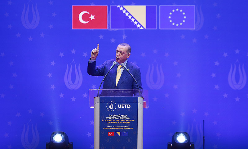 © Reuters/Dado Ruvic Der türkische Präsident Tayyip Erdogan in Sarajevo