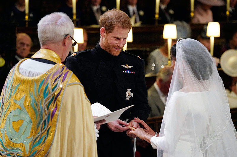 © AP/Jonathan Brady Prinz Harry und Meghan Markle
