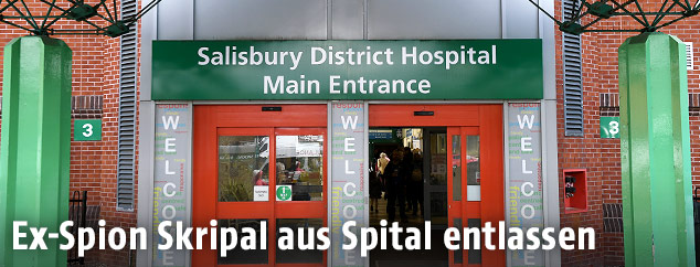 Eingang des Salisbury District Hospital