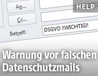 Falsches Mail zur DSGVO