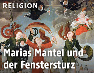 Gemälde vom "Prager Fenstersturz"