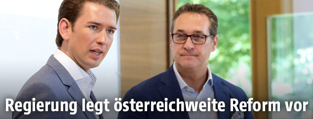Heinz Christian Strache und Sebastian Kurz