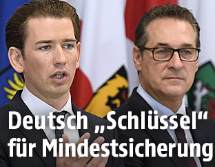 Bundeskanzler Sebastian Kurz und Vizekanzler Heinz Christian Strache