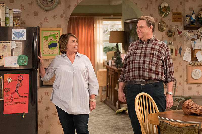 © AP/ABC/Adam Rose Roseanne Barr und John Goodman während der Comedyserie "Roseanne"