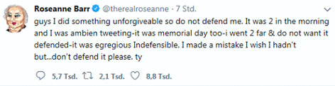 © Screenshot Twitter Gelöschter Tweet