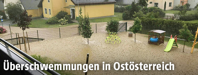 &Uuml;berschwemmter Garten