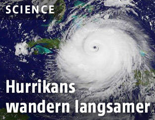 Satellitenaufnahme eines Hurrikans