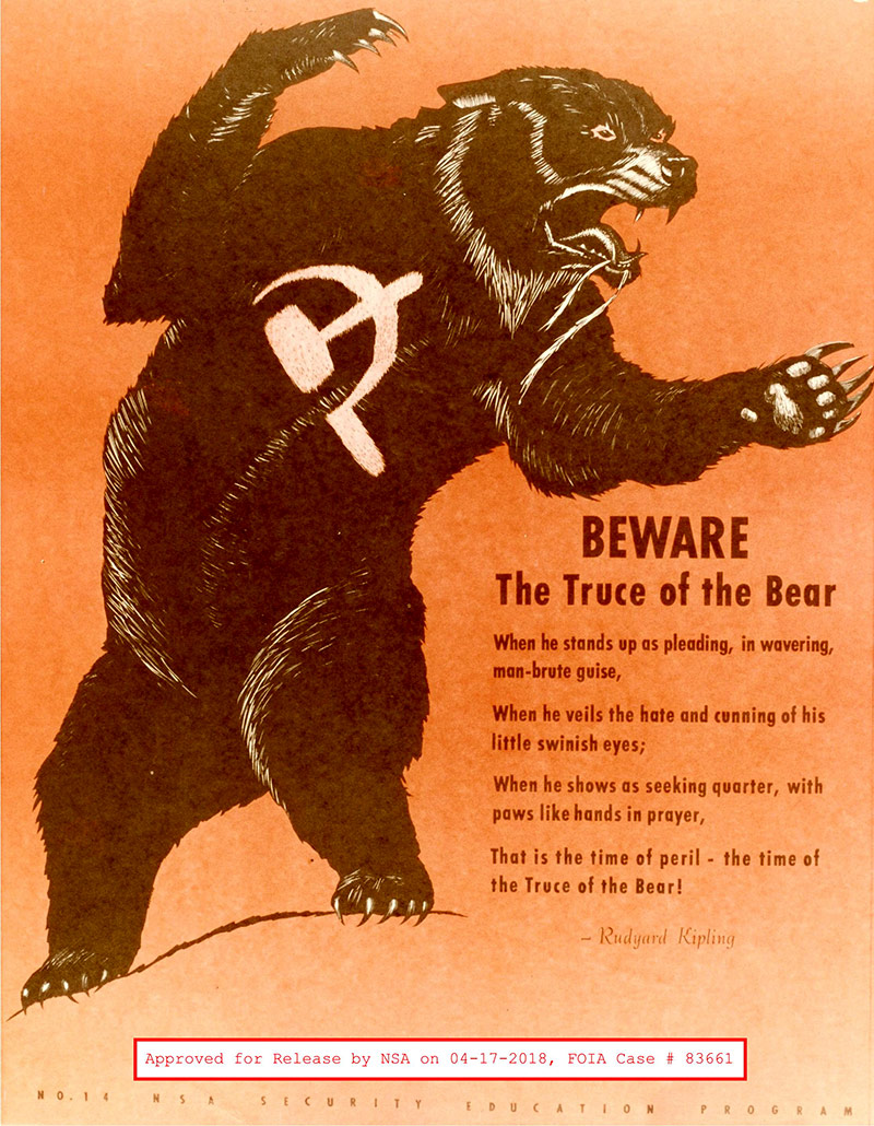 NSA-Poster aus der Zeit des Kalten Krieges