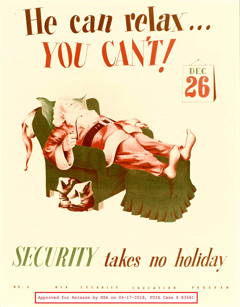 NSA-Poster aus der Zeit des Kalten Krieges