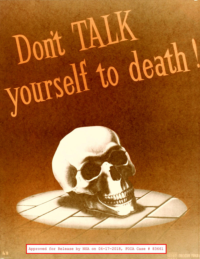 NSA-Poster aus der Zeit des Kalten Krieges
