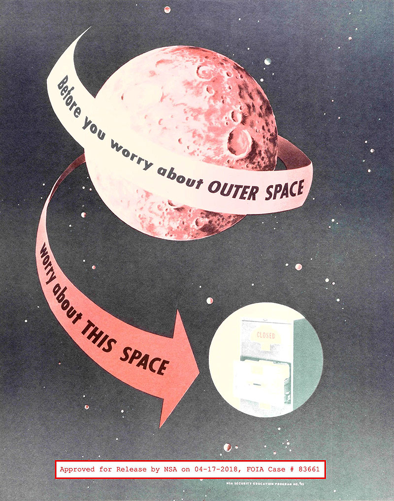 NSA-Poster aus der Zeit des Kalten Krieges