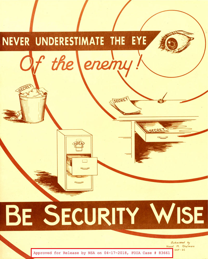 NSA-Poster aus der Zeit des Kalten Krieges