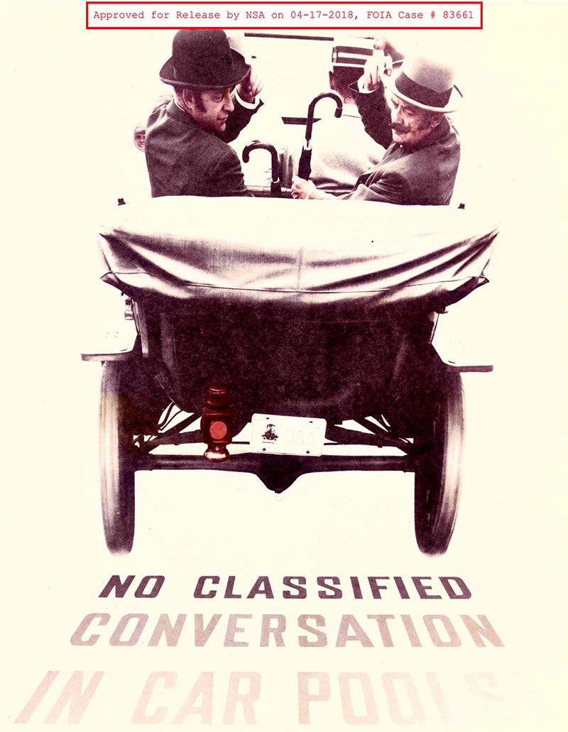 NSA-Poster aus der Zeit des Kalten Krieges
