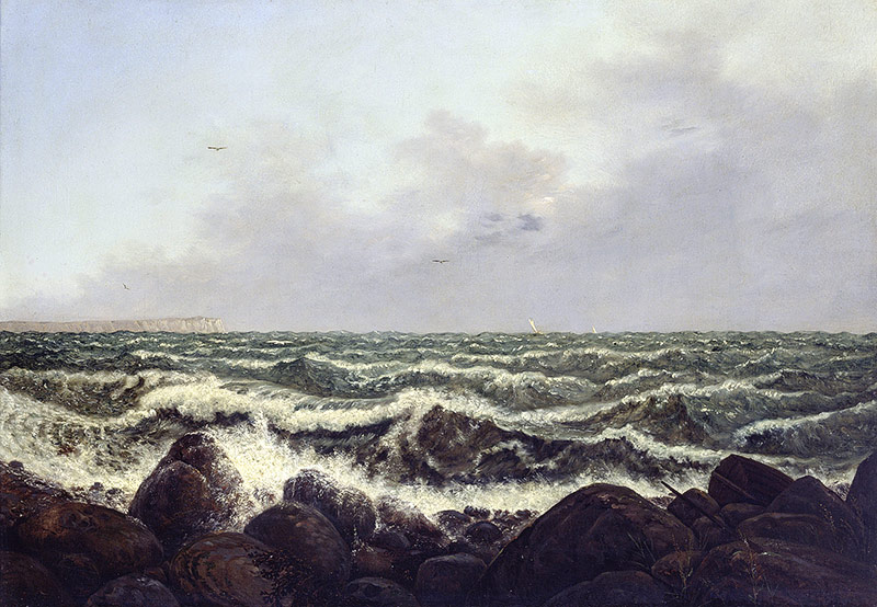 © bpk | Staatliche Kunstsammlungen Dresden | Elke Estel Carl Gustav Carus, Brandung bei Rügen, 1819