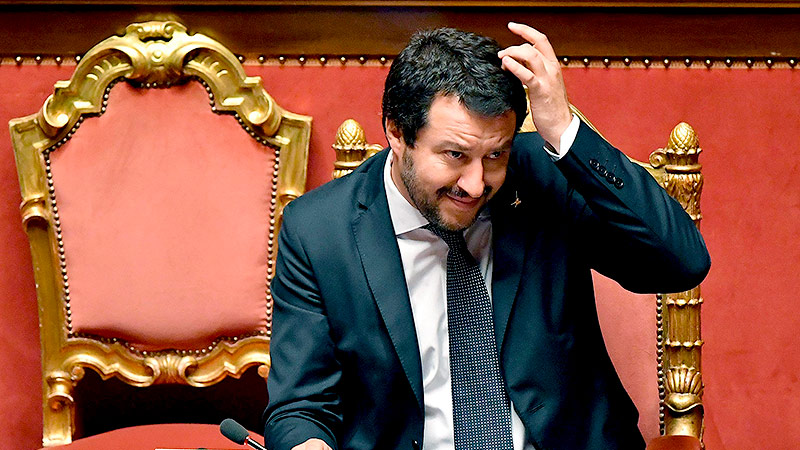 © APA/AP/ANSA/Ettore Ferrari Italiens Innenminister Matteo Salvini