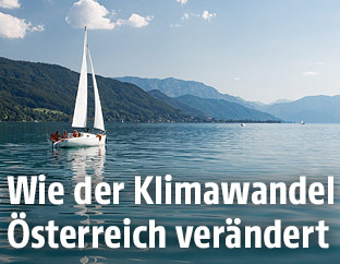 Segelboot auf dem Attersee