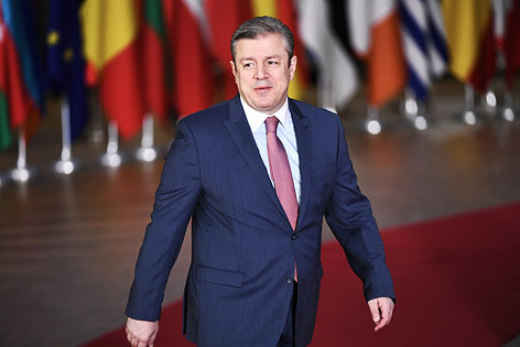 © APA/AFP/Emmanuel Dunand Der georgische Premier Georgi Kwirikaschwili in Brüssel