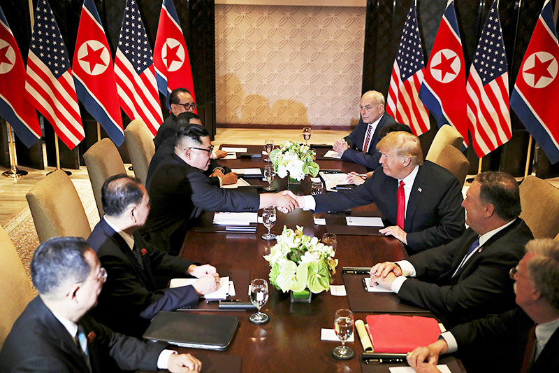 © Reuters/Jonathan Ernst Kim Jong Un und Donald Trump