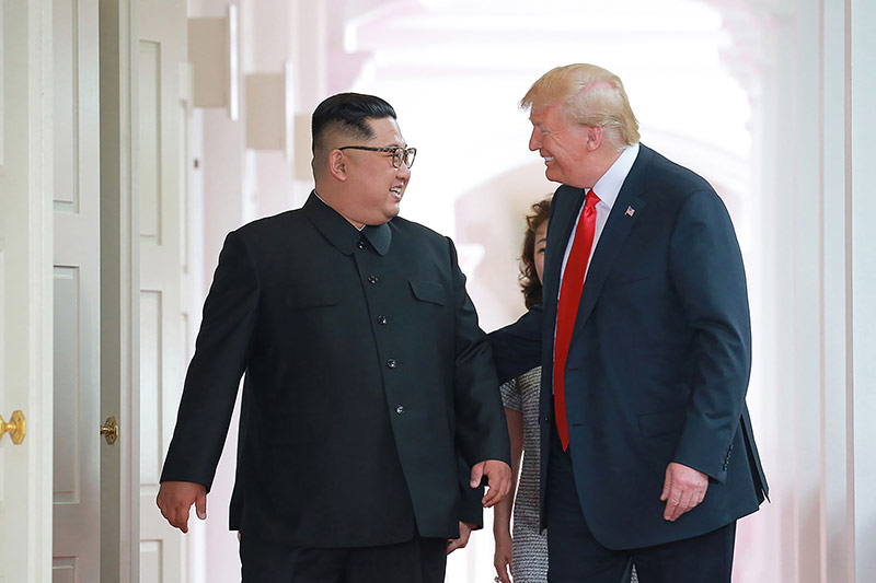 © APA/AFP/KCNA VIA KNS Kim Jong Un und Donald Trump