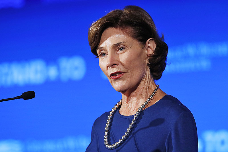 © AP/Jacquelyn Martin Die ehemalige US-First Lady Laura Bush