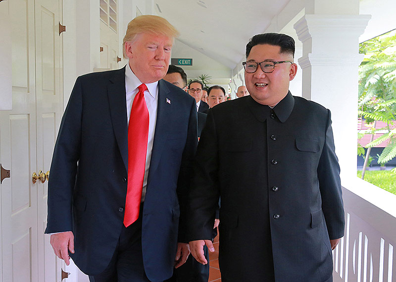 © Reuters/KCNA US-Präsident Donald Trump mit dem nordkoreanischen Machthaber Kim Jong Un