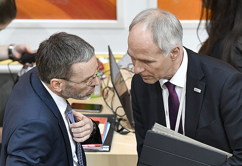 Innenminister Herbert Kickl und Generalsekretär im Innenministerium, Peter Goldgruber