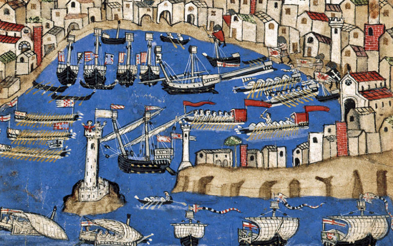 © Public Domain Reisemotiv aus dem Mittelalter