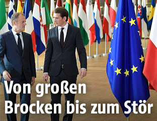 Donald Tusk und Sebastian Kurz