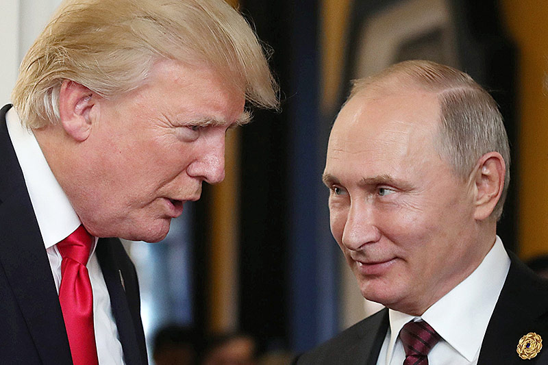 © APA/AFP/Mikhail Klimentyev US-Präsident Donlad Trump und Russlands Präsident Wladimir Putin