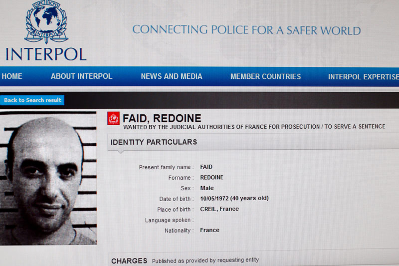 © APA/AFP/Interpol/Ewa Jaskiewicz Der französische Verbrecher Redoine Faid