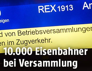 Hinweis auf Betriebsversammlung der ÖBB