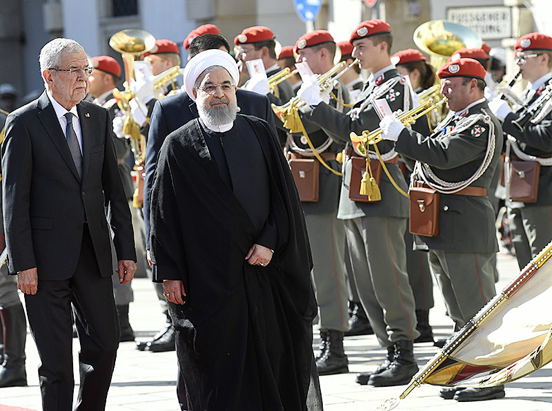 © APA/Robert Jäger Irans Staatschef Rouhani und Bundespräsident Van der Bellen