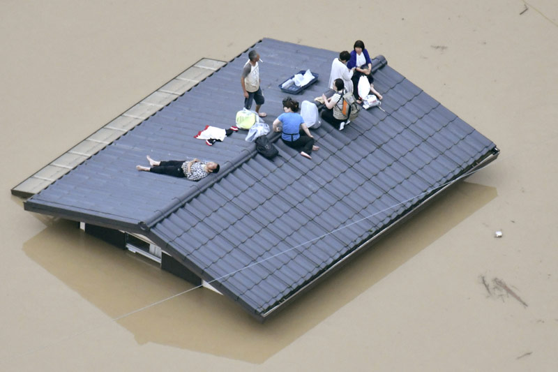 © Reuters/Kyodo Überschwemmung in Japan