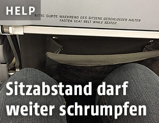 Sitzabstand im Flugzeug