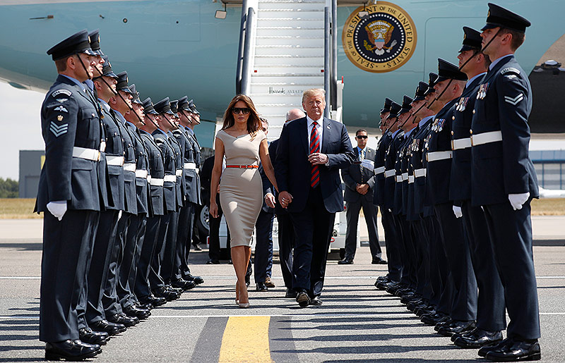 © AP/Pablo Martinez Monsivais Szenen von Donald Trumps Besuch in Großbritannien