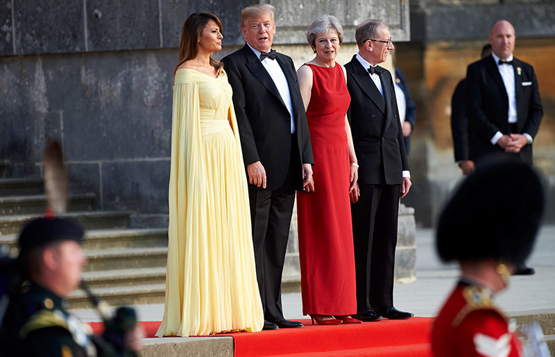 © APA/AFP/Niklas Halle'n Szenen von Donald Trumps Besuch in Großbritannien