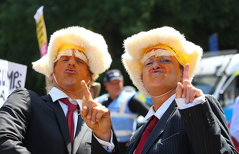 © APA/AFP/Isabel Infantes Szenen von Donald Trumps Besuch in Großbritannien