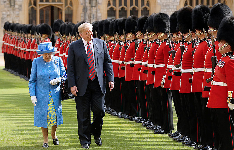© AP/Matt Dunham Szenen von Donald Trumps Besuch in Großbritannien