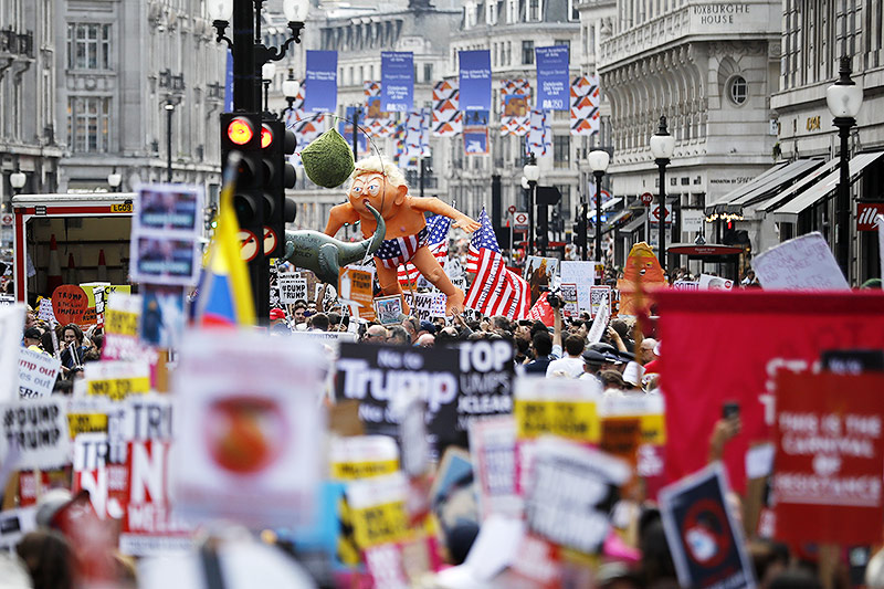 © APA/AFP/Tolga Akmen Demo gegen Trump in London