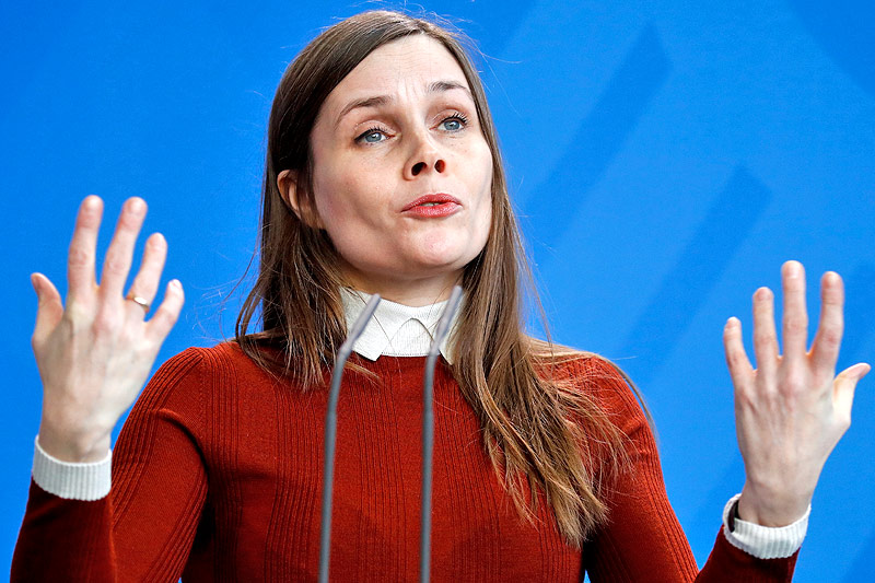 Die isländische Premierministerin Katrin Jakobsdottir