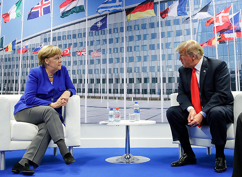 Angela Merkel und Donald Trump