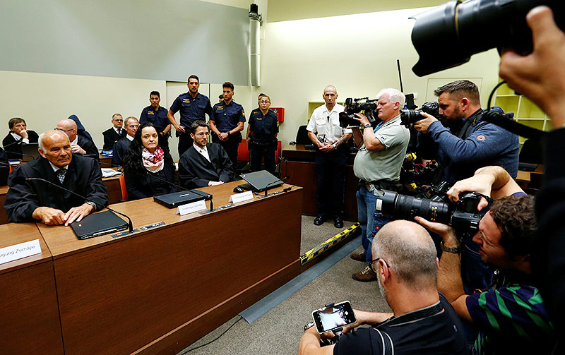 © APA/AFP/Michaela Rehle Gerichtssaal in München während dem Prozess von Beate Zschäpe