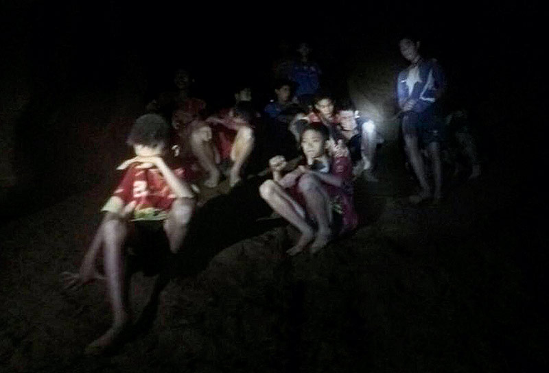 © AP/Tham Luang Rescue Operation Center Die geretteten Buben