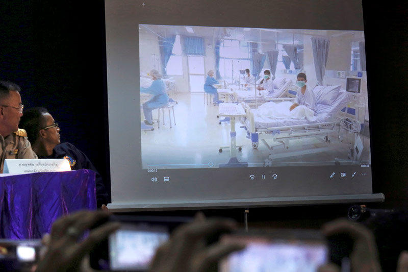 © AP Übertragung aus dem Krankenzimmer
