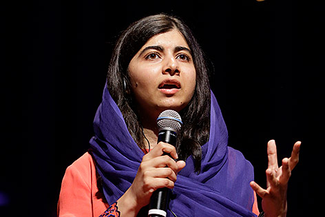 © AP/Nelson Antoine Die pakistanische Friedensnobelpreisträgerin Malala Yousafzai