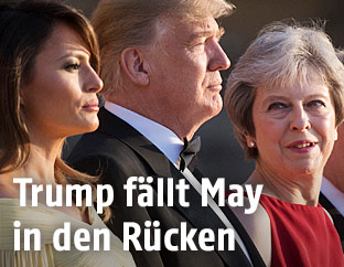 US-Präsident Donald Trump und Großbritanniens Premierministerin Theresa May