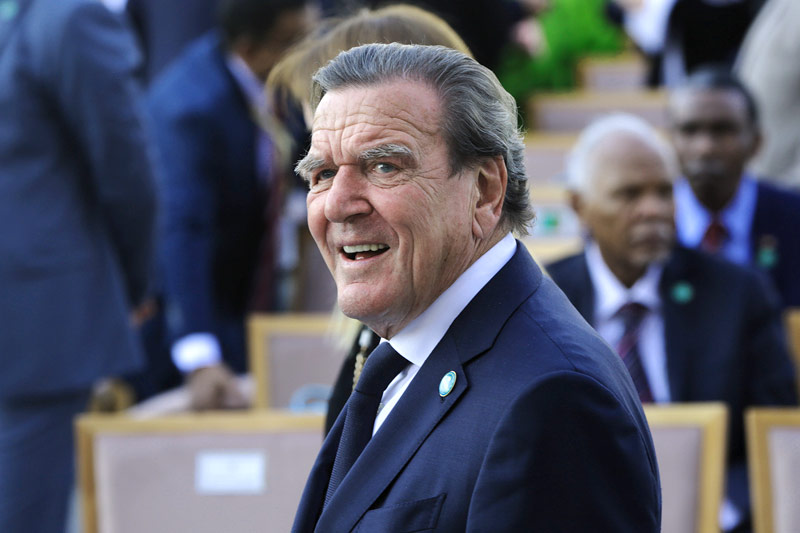© AP/Burhan Ozbilici Der deutsche Ex-Kanzler Gerhard Schröder