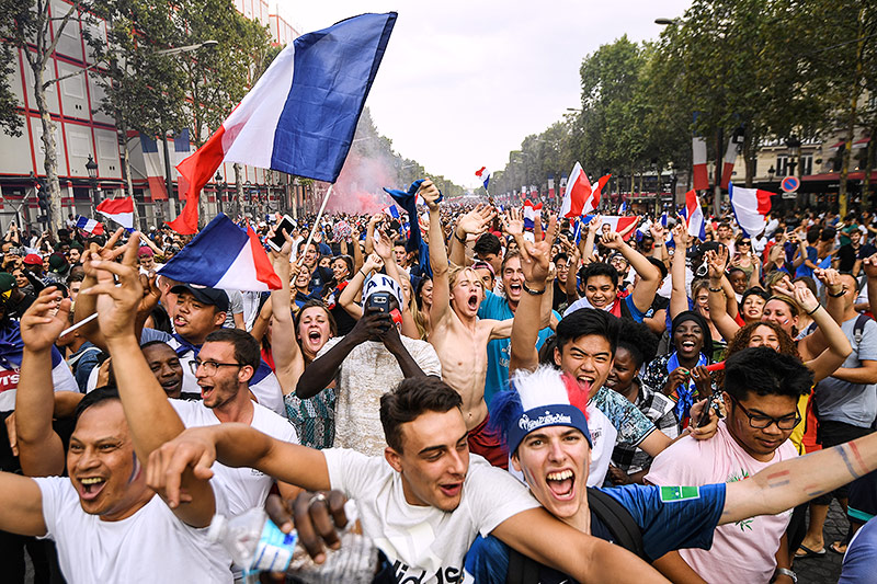 © APA/AFP/Eric Feferberg Französische Fans