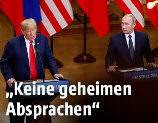 US-Pr&auml;sident Donald Trump und Russlands Pr&auml;sident Vladimir Putin